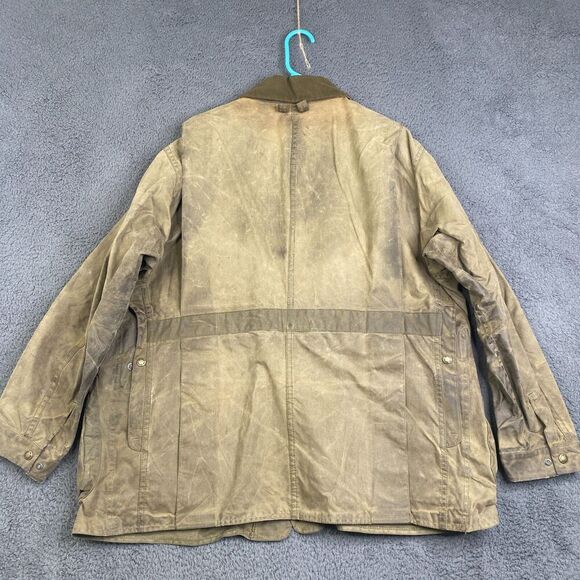 Vintage CC Filson Style 462 Tin Cloth Waxed Jacket Coat Hunting Size XL USA - Picture 11 of 11